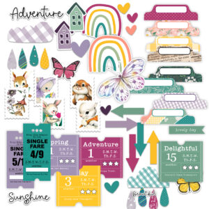 Pretty Little Studio Wildflower Punch-outs Spring Mix