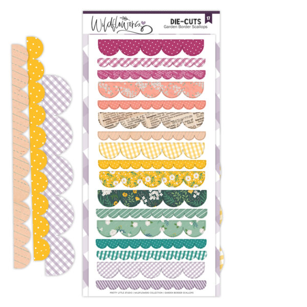 Pretty Little Studio Wildflower Punch-outs Garden Border Scallops