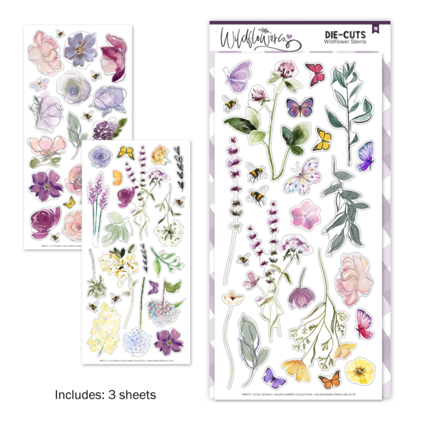 Pretty Little Studio Wildflower Punch-outs Wildflower Stems Pretty Little Studio Wildflower Punch-outs Wildflower Stems