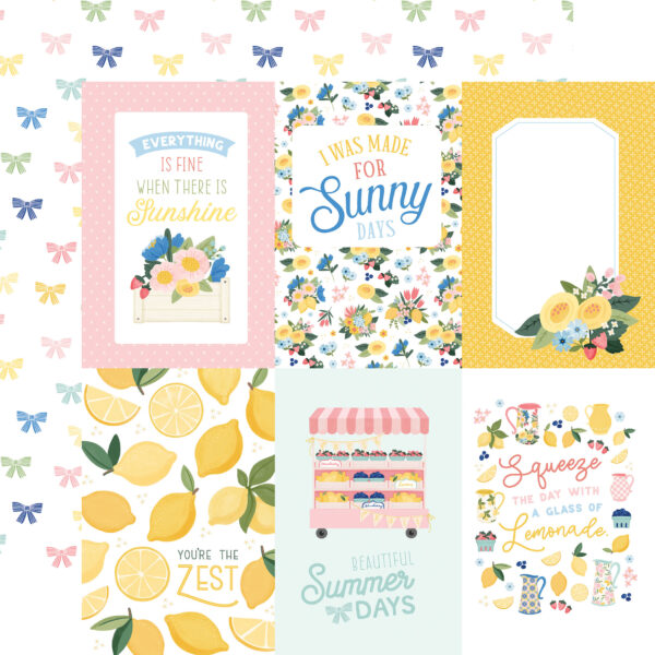 Carta Bella Lemonade 12X12 4X6 Journaling Cards