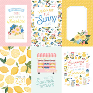 Carta Bella Lemonade 12X12 4X6 Journaling Cards