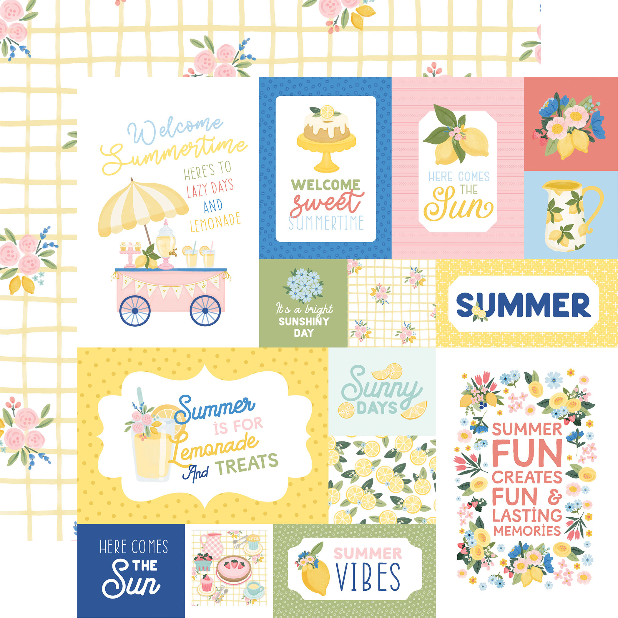 Carta Bella Lemonade 12X12 Multi Journaling Cards