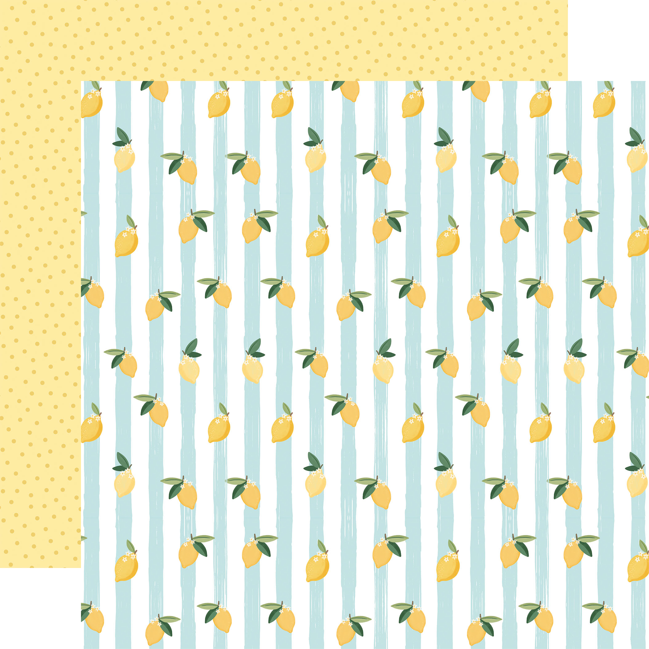 Carta Bella Lemonade 12X12 Lemonade Stripes