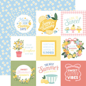 Carta Bella Lemonade 12X12 4X4 Journaling Cards