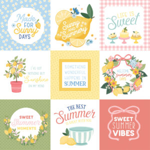 Carta Bella Lemonade 12X12 4X4 Journaling Cards