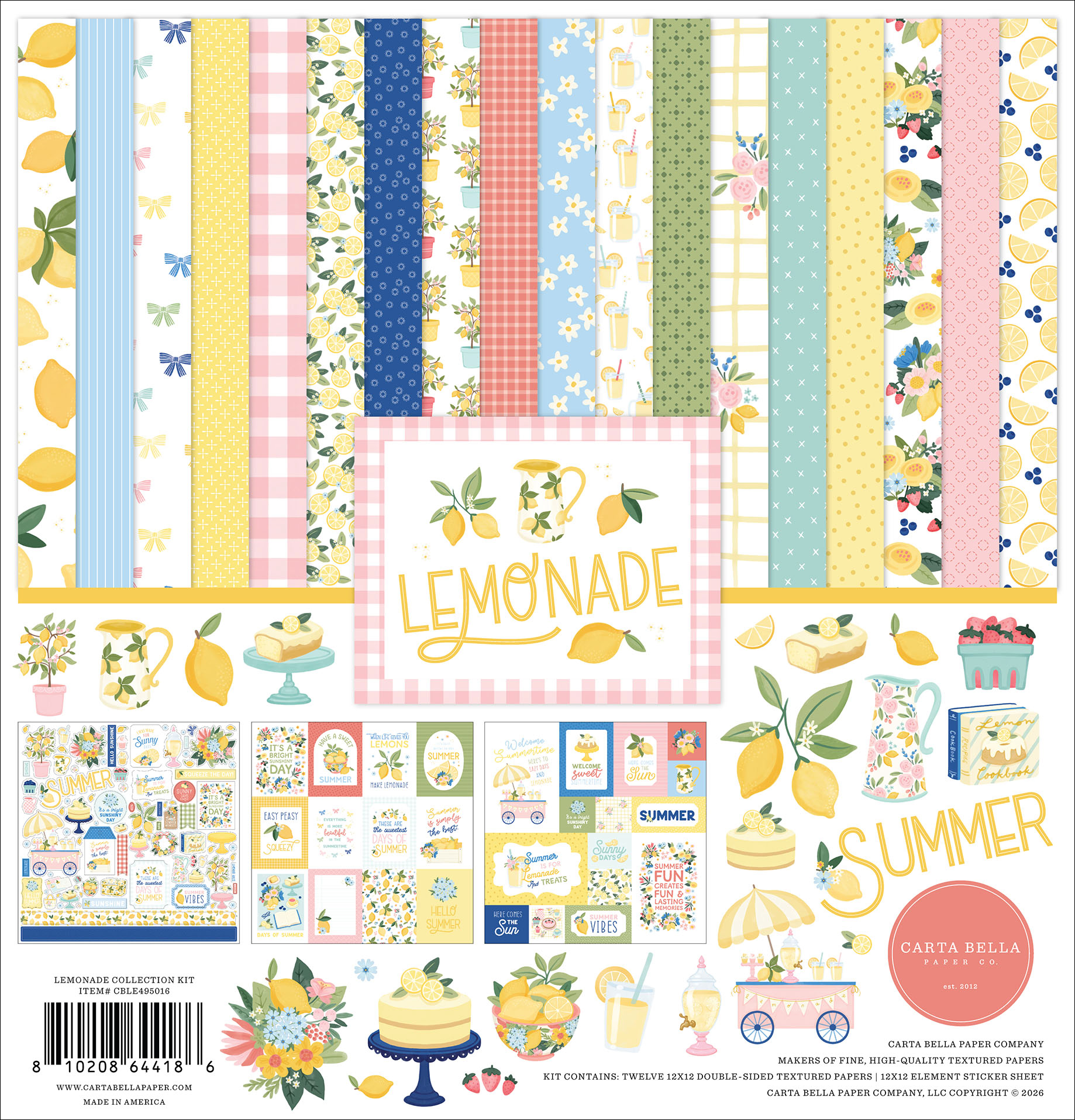 Carta Bella Lemonade Collection Kit