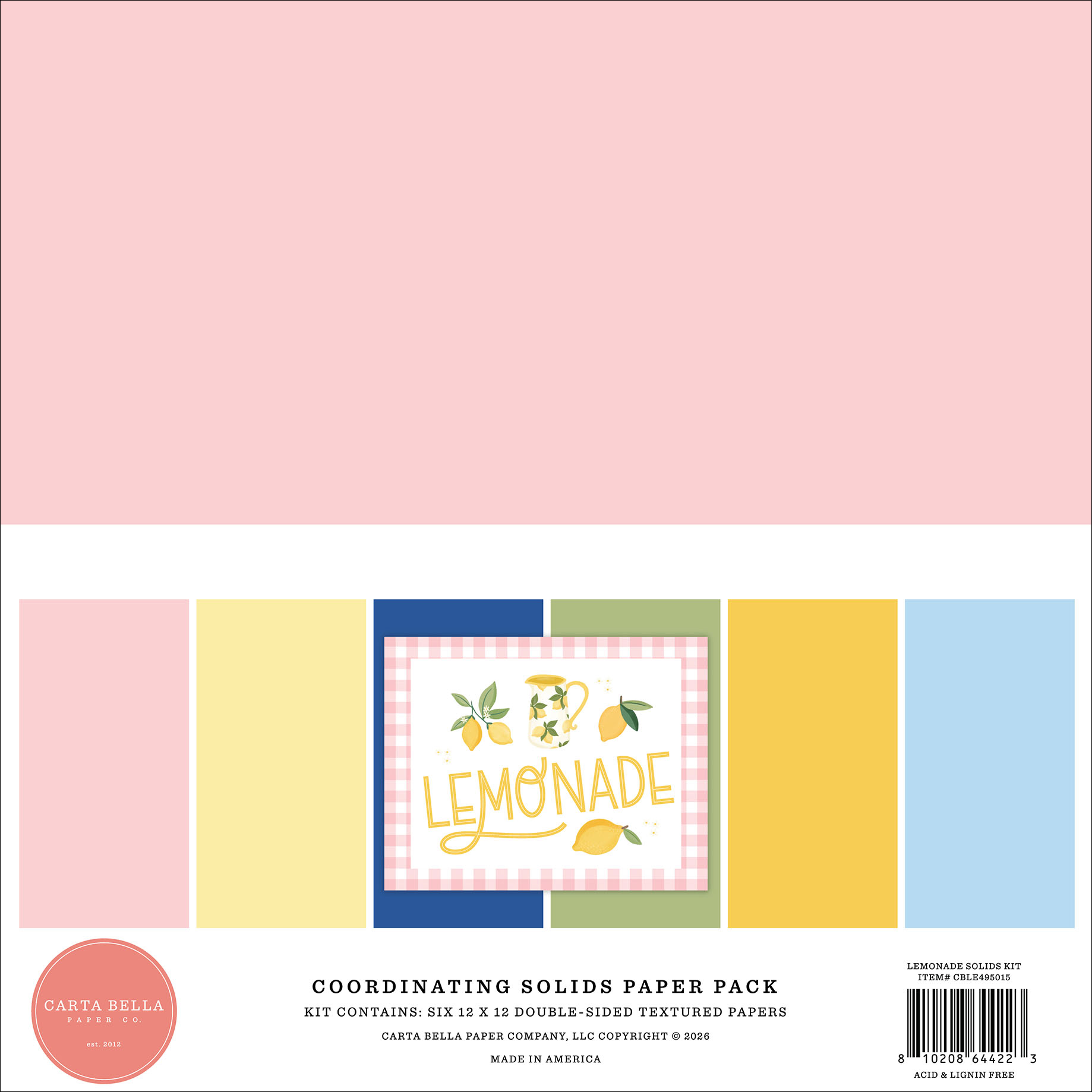 Carta Bella Lemonade Solids Kit