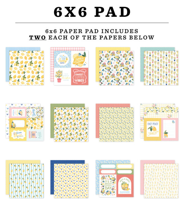 Carta Bella Lemonade 6X6 Paper Pad