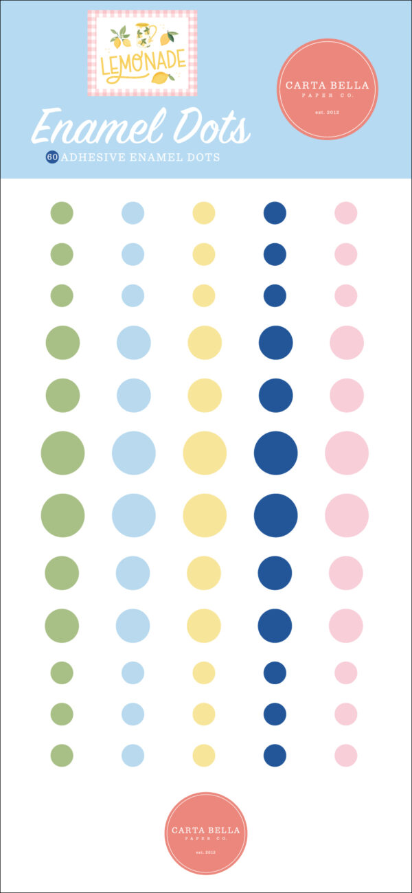 Carta Bella Lemonade Enamel Dots