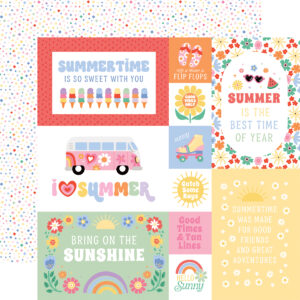 Echo Park Our Groovy Summer 12X12 Multi Journaling Cards
