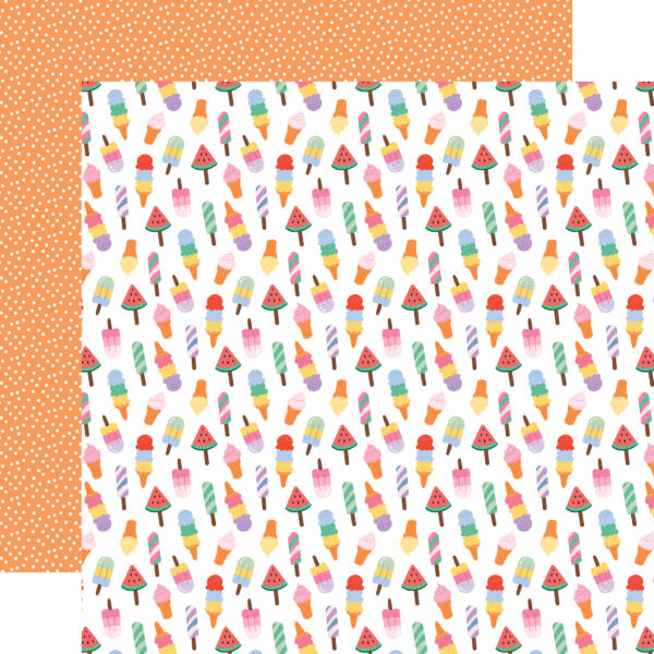 Echo Park Our Groovy Summer 12X12 Ice Cream Dream Echo Park Our Groovy Summer 12X12 Ice Cream Dream