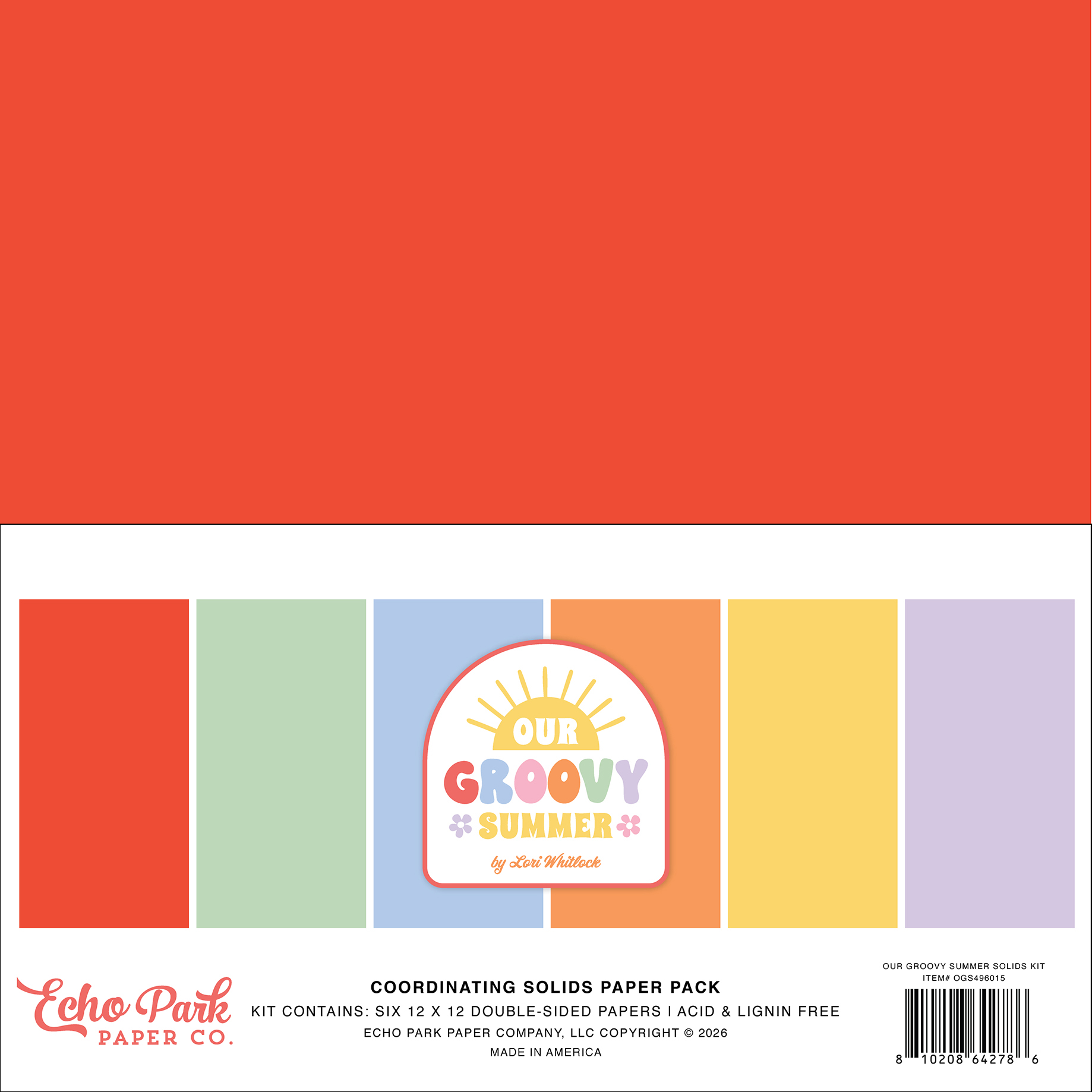 Echo Park Our Groovy Summer Solids Kit