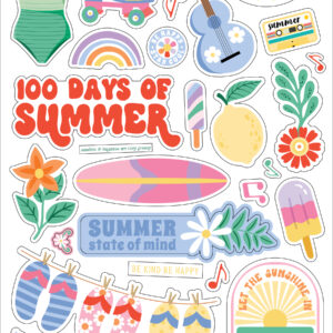 Echo Park Our Groovy Summer 6X13 Chipboard Accents