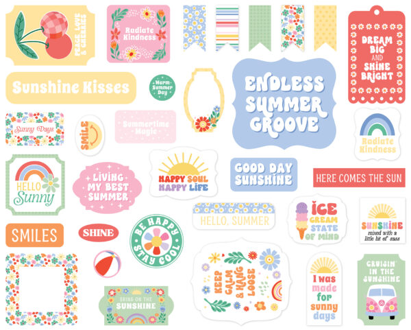 Echo Park Our Groovy Summer Ephemera