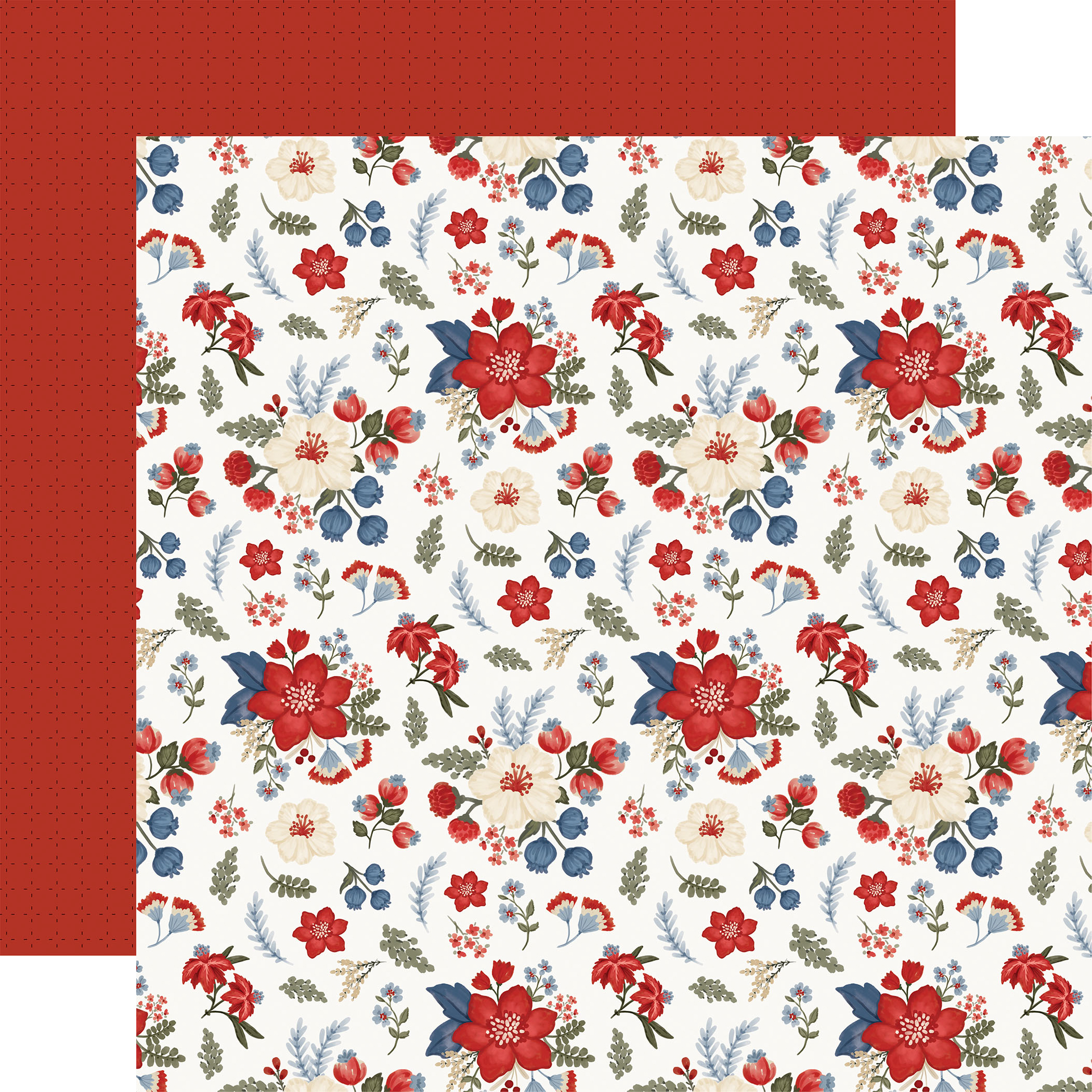 Carta Bella Americana Summer 12X12 Patriotic Floral