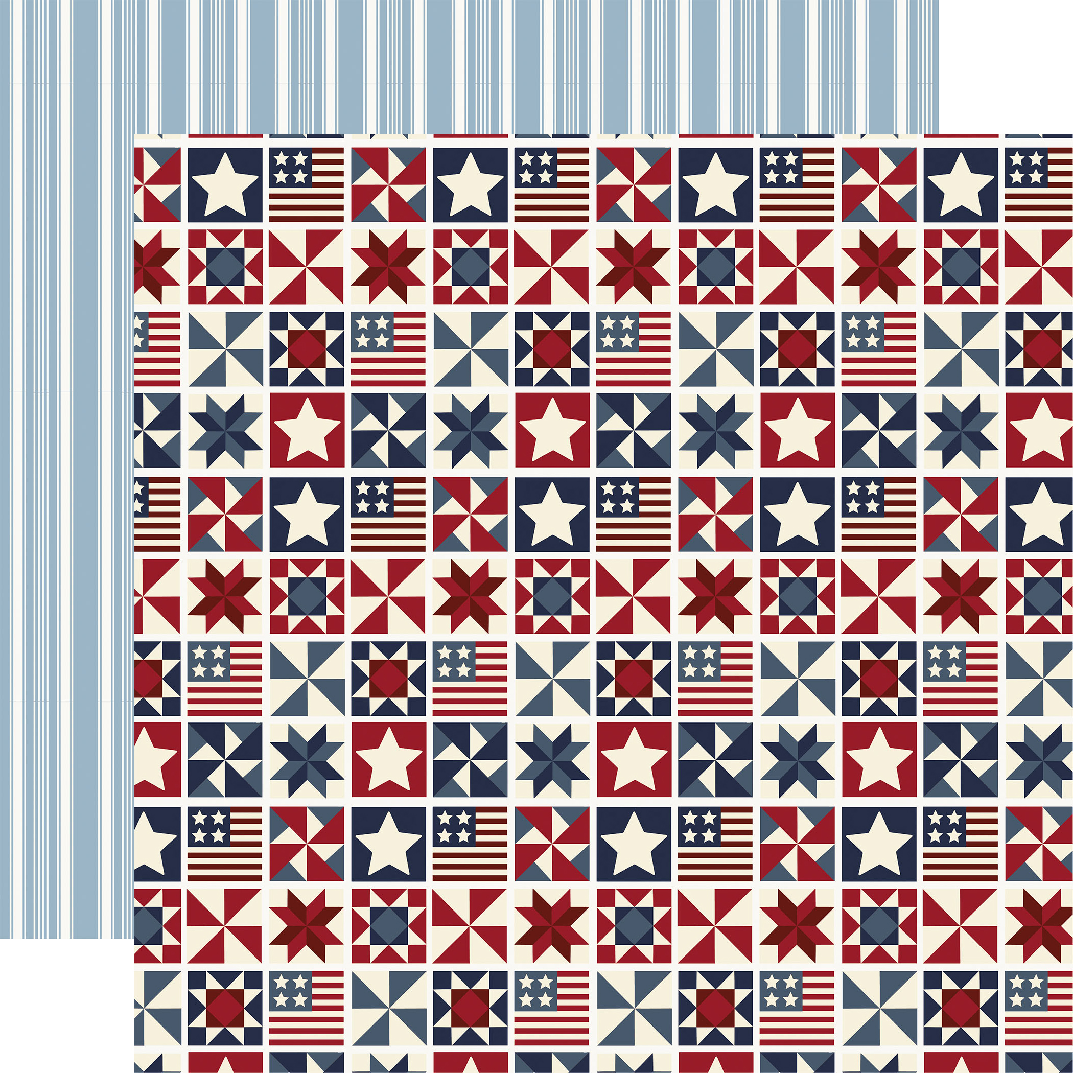 Carta Bella Americana Summer 12X12 Americana Quilt