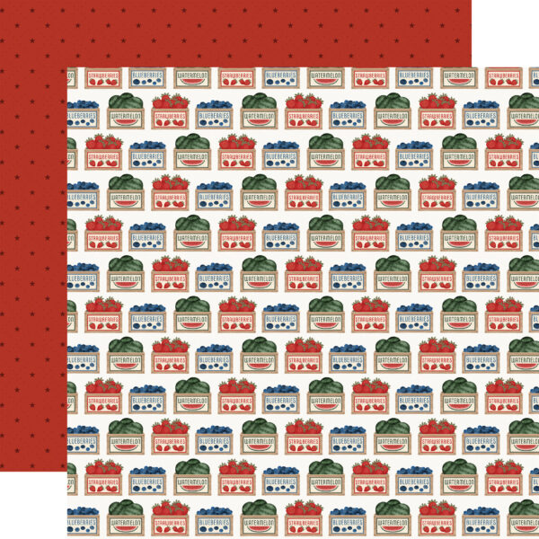 Carta Bella Americana Summer 12X12 Market Fruits Carta Bella Americana Summer 12X12 Market Fruits