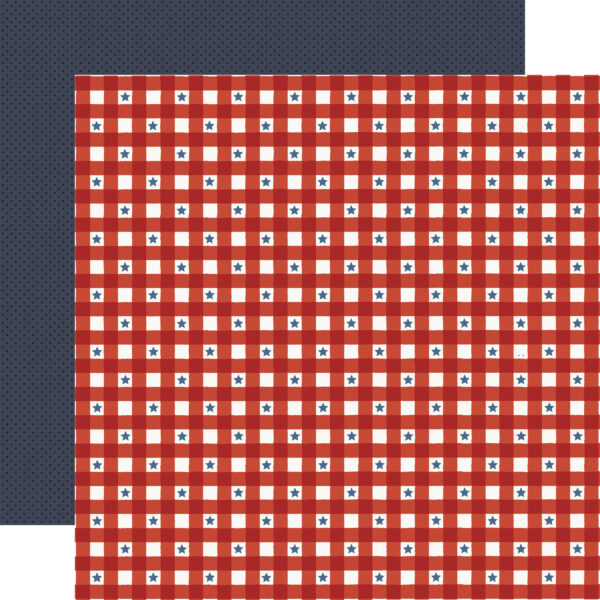 Carta Bella Americana Summer 12X12 Starry Plaid