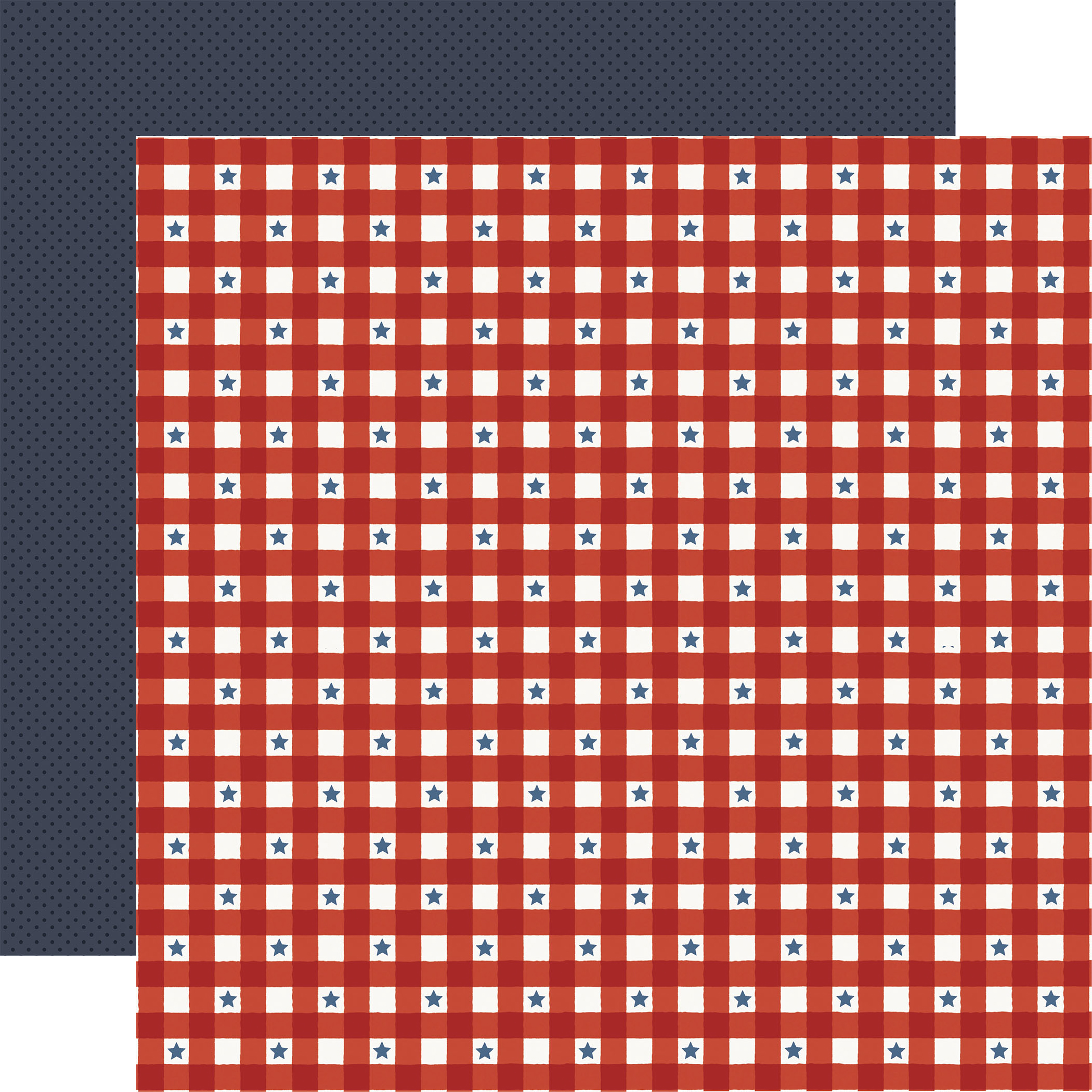 Carta Bella Americana Summer 12X12 Starry Plaid