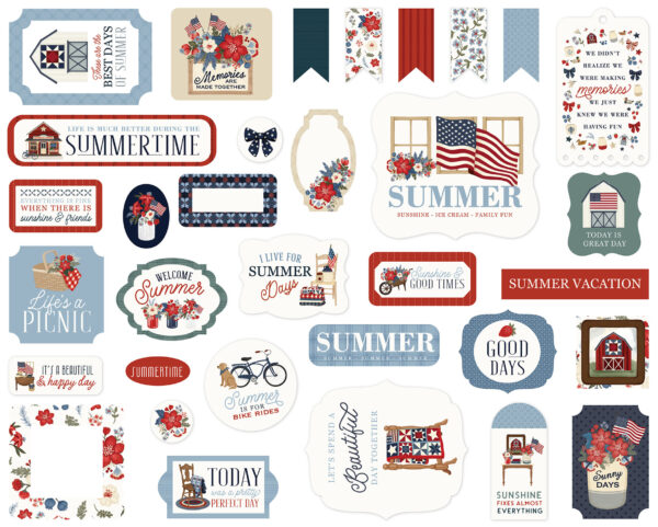 Carta Bella Americana Summer Ephemera