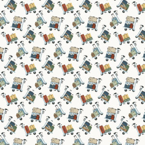 Echo Park It's Time Travel 12X12 Luggage Carts