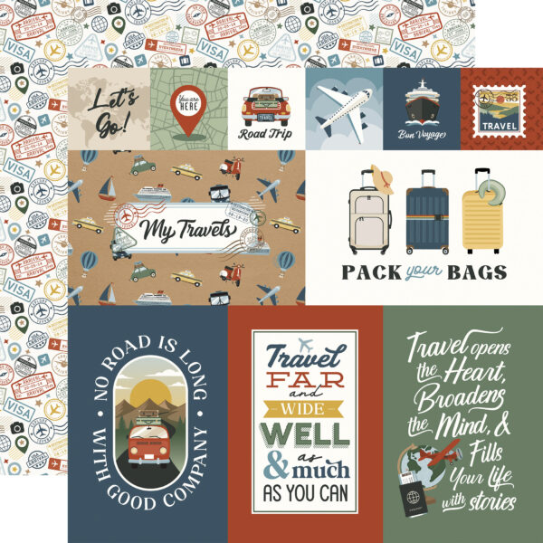 Echo Park It's Time Travel 12X12 Explore Journaling Cards