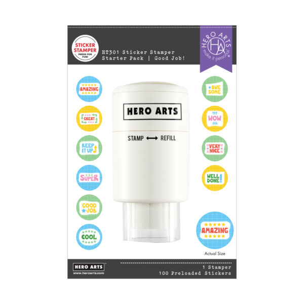 Hero Arts Good Job Sticker Stamper Starter Pack