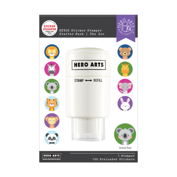 Hero Arts the Zoo Sticker Stamper Starter Pack