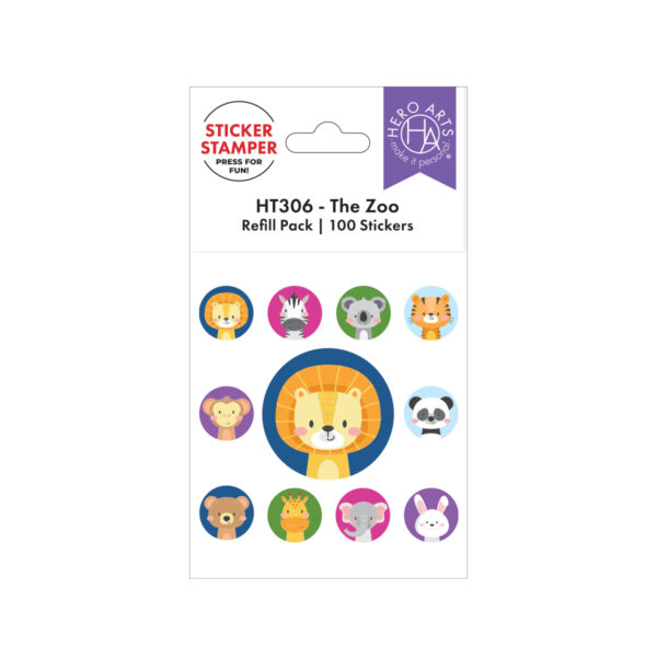 Hero Arts the Zoo Sticker Stamper Refill Pack – 100 Stickers Hero Arts the Zoo Sticker Stamper Refill Pack - 100 Stickers