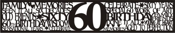 Petticoat Parlor Birthday Border 60
