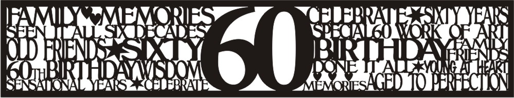 Petticoat Parlor Birthday Border 60