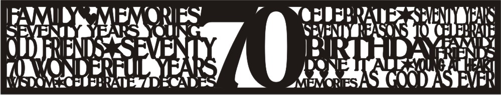 Petticoat Parlor Birthday Border 70