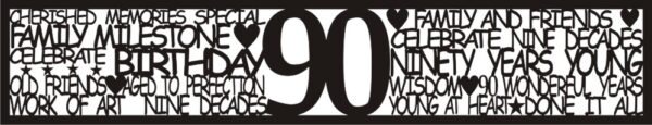 Petticoat Parlor Birthday Border 90