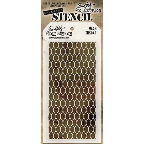Stampers Anonymous Tim Holtz Layering Mesh Stencil