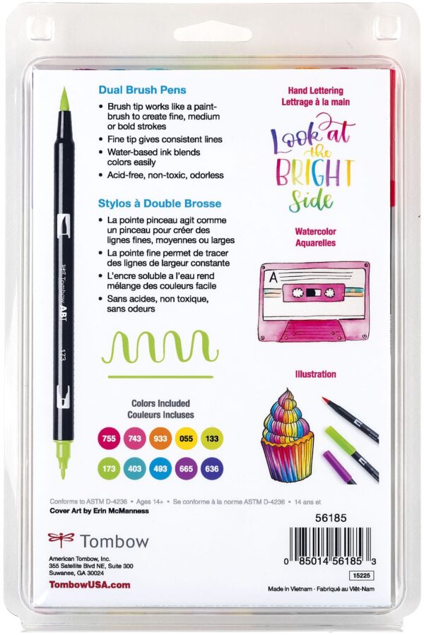 TOMBOW DUAL BRUSH SET BRIGHT