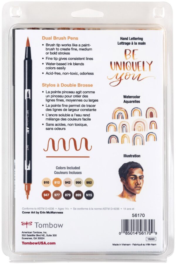 TOMBOW DUAL BRUSH PENS PORTRAIT PALETTE