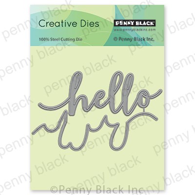 PENNY BLACK DIE HELLO EDGER