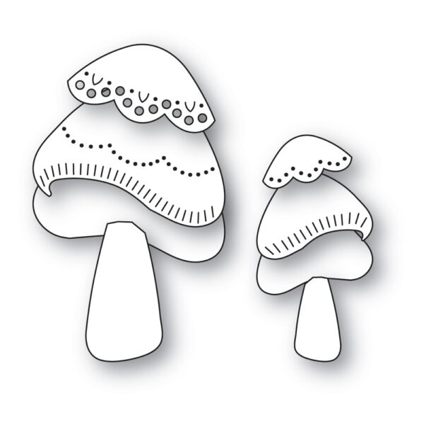 Poppy Stamps Stamps Die Nordic Swirl Mushrooms