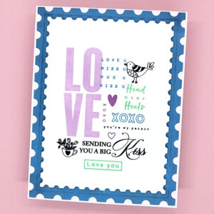 LDRS Stamp About Love Collage