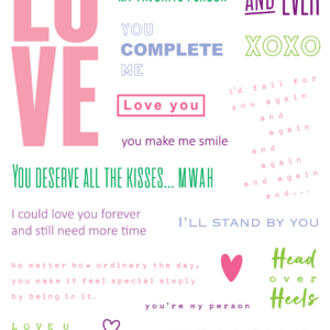 LDRS Stamp About Love Collage