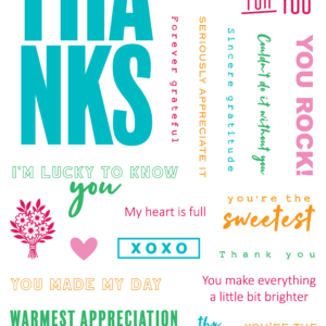 LDRS Stamp About Thanks Collage