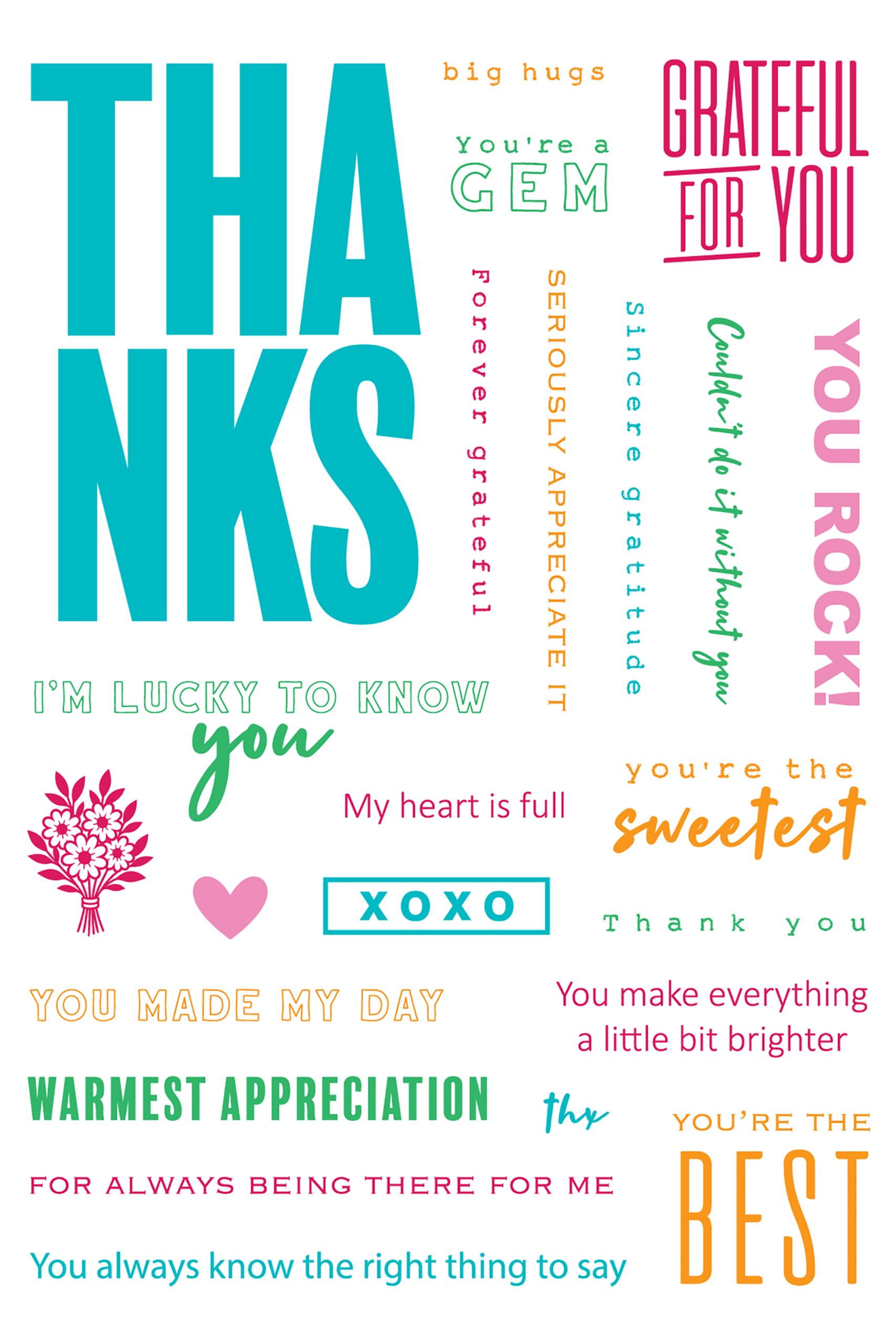 LDRS Stamp About Thanks Collage