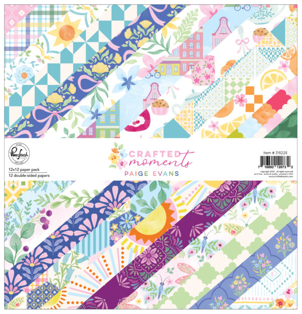 Pinkfresh Crafted Moments 12X12 Paper Pack