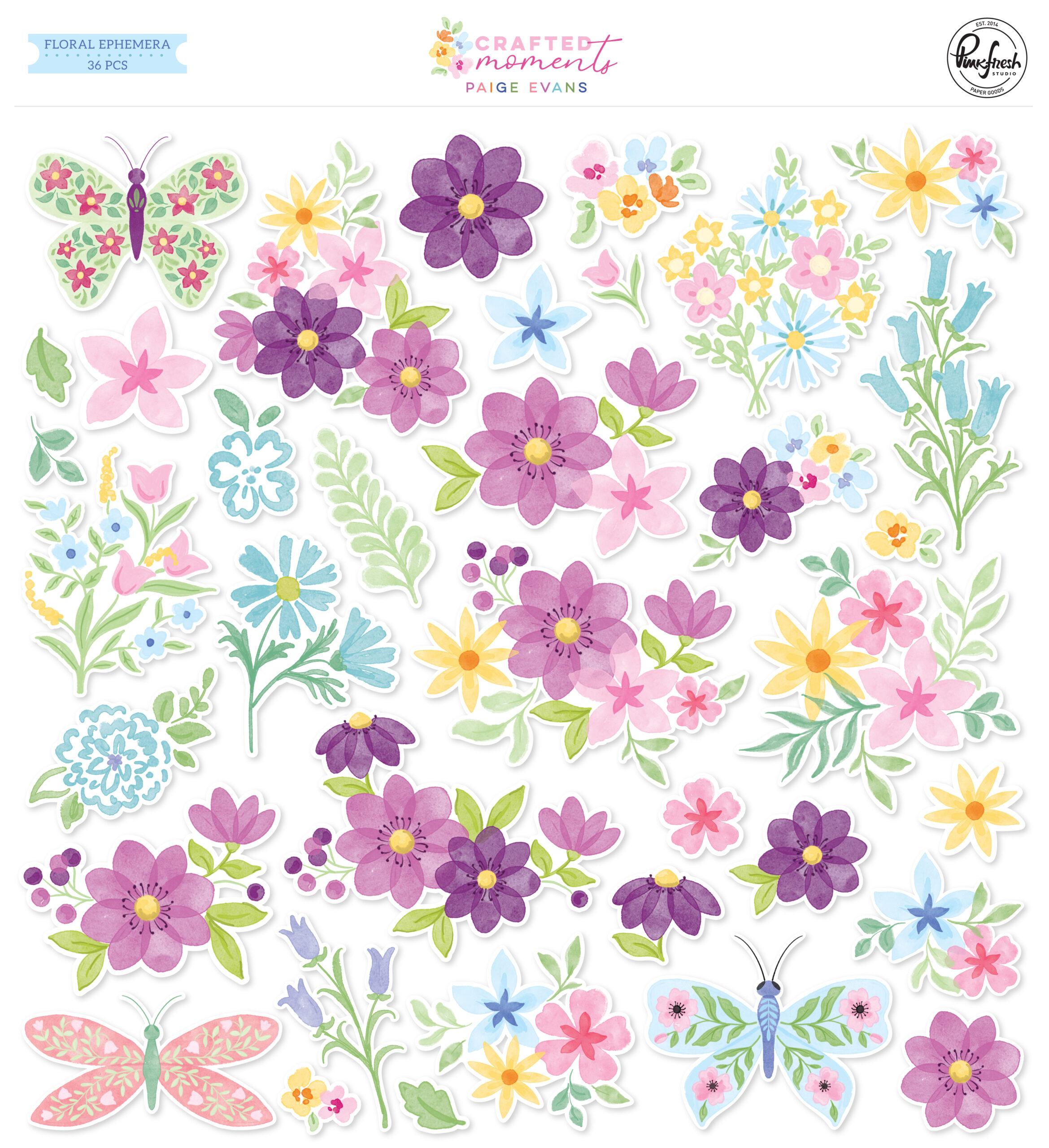 Pinkfresh Crafted Moments Floral Ephemera