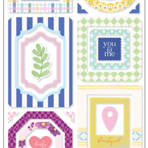 Pinkfresh Crafted Moments Chipboard Stickers