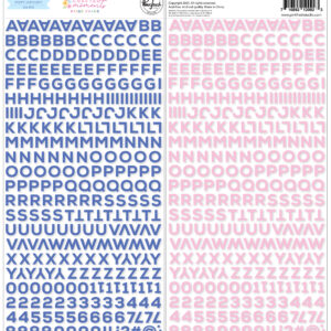 Pinkfresh Crafted Moments Mini Puffy Alpha Stickers