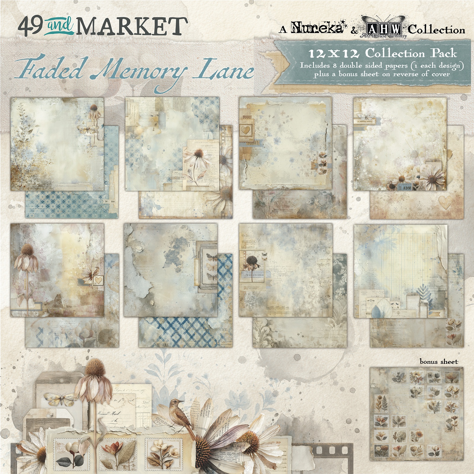 49 & Market Faded Memory Lane 12X12 Collection Pack