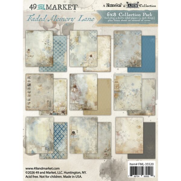 49 & Market Faded Memory Lane 6X8 Paper Pack
