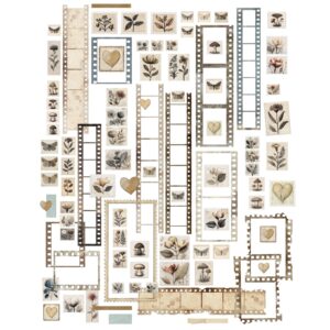 49 & Market Faded Memory Lane Filmstrip & Postage Laser Cuts