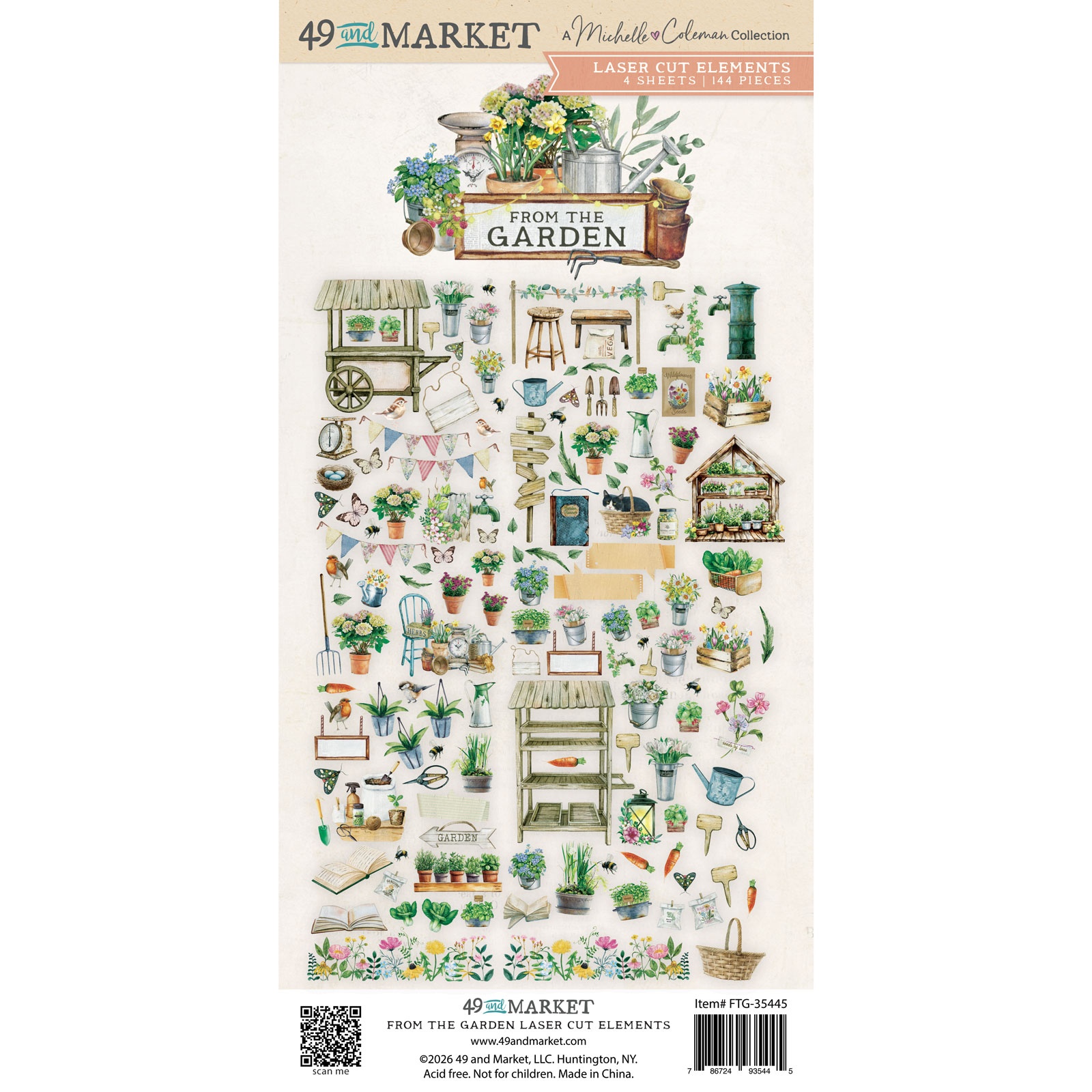 49 & Market From the Garden Laser Cut Elements